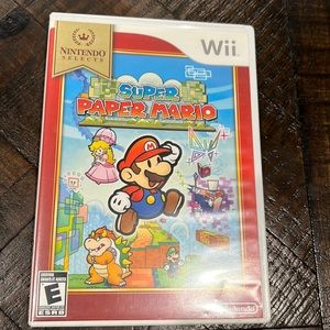 Wii Super Mario Paper Nintendo Selects Game CD